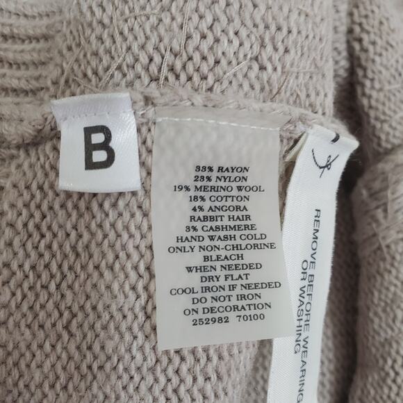 Ann Taylor | Merino Wool Cashmere Angora Rabbit Blend Sequin Snap Front Cardigan - Picture 7 of 8